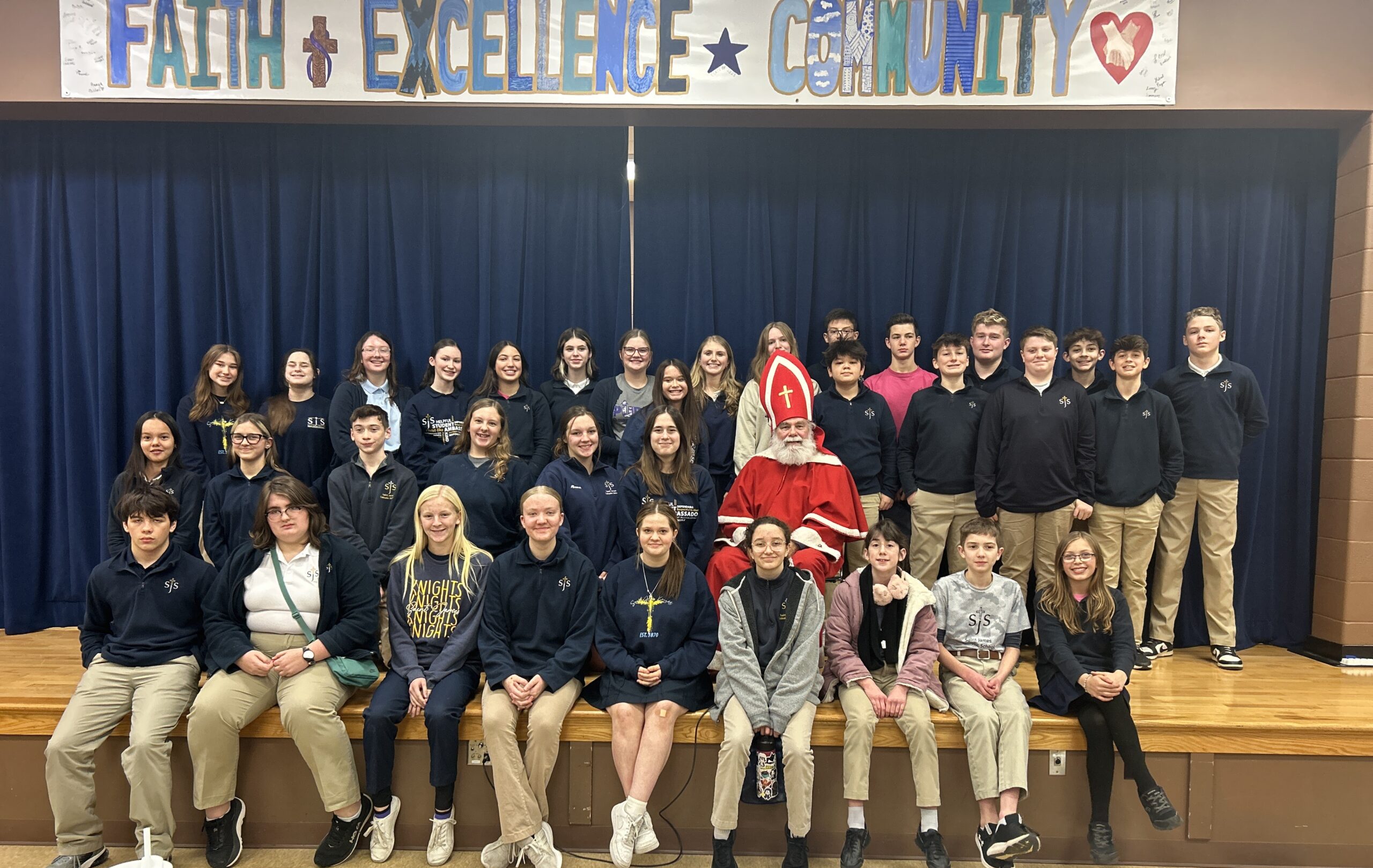 St. Nick visits SJS!